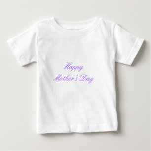 T-shirt Pour Bébé Joyeuse fête des mères violet le MUSÉE Zazzle Cade