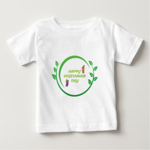 T-shirt Pour Bébé Joyeuse fête végétarienne