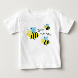 T-shirt Pour Bébé Joyeuses abeilles volantes mignonnes abeilles joye