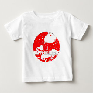 T-shirt Pour Bébé Joyeuses fêtes - Père Noël -