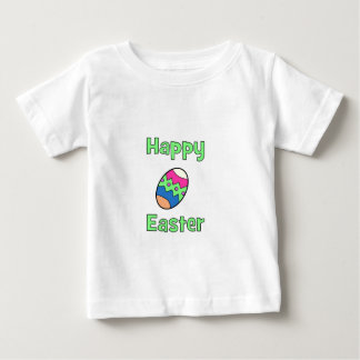 T-shirt Pour Bébé Joyeuses Pâques avec l'oeuf
