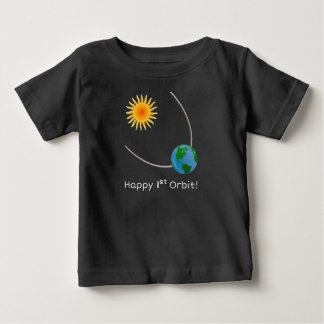T-shirt Pour Bébé Joyeux 1er maillot d'orbite