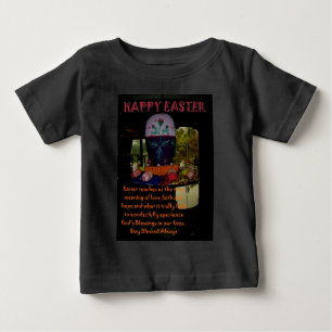 T-shirt Pour Bébé Joyeux Amour de Pâques Foi et souhaits d'espoir