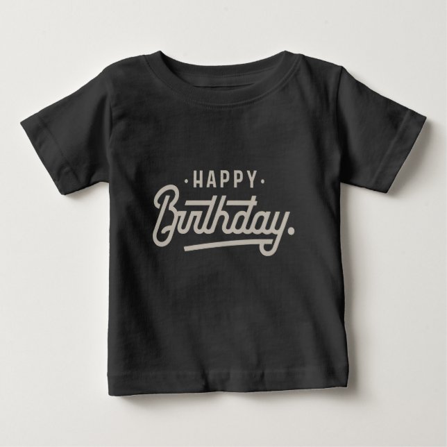 T-shirt Pour Bébé Joyeux anniversaire (Devant)