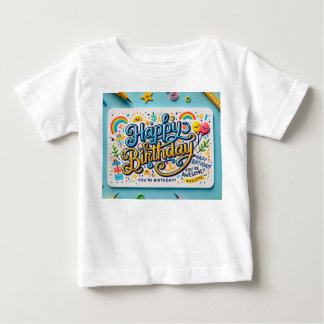 T-shirt Pour Bébé Joyeux anniversaire