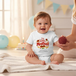 T-shirt Pour Bébé Joyeux Anniversaire Bébé Spaghetti Boulette Mignon