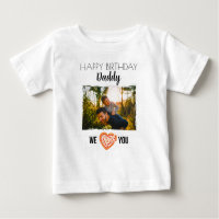 JOYEUX ANNIVERSAIRE DADDY VÊTEMENTS BÉBÉ PHOTO PER