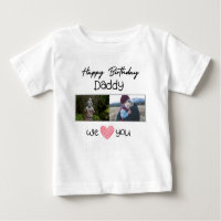 JOYEUX ANNIVERSAIRE DADDY VÊTEMENTS BÉBÉ PHOTO PER