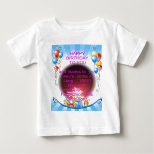 T-shirt Pour Bébé Joyeux anniversaire pour vous