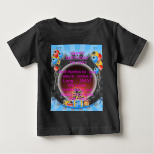 T-shirt Pour Bébé Joyeux anniversaire pour vous
