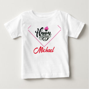 T-shirt Pour Bébé Joyeux Anniversaire Spécial Cute Customisé
