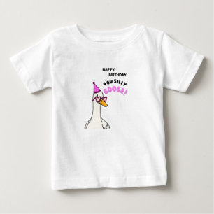 T-shirt Pour Bébé Joyeux Anniversaire Vous Silly Goose