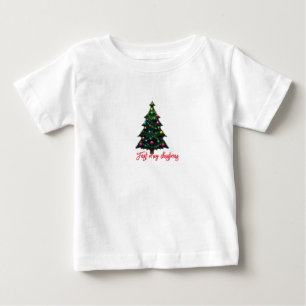 T-shirt Pour Bébé Joyeux arbres de Noël