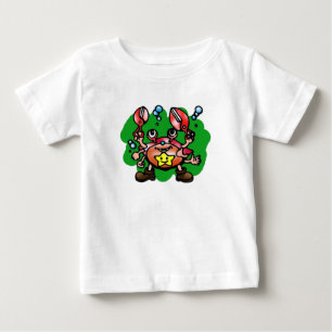 T-shirt Pour Bébé Joyeux crabe cancéreux avec étoile