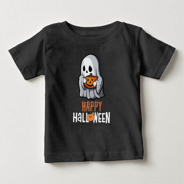T-shirt Pour Bébé Joyeux halloween (Devant)