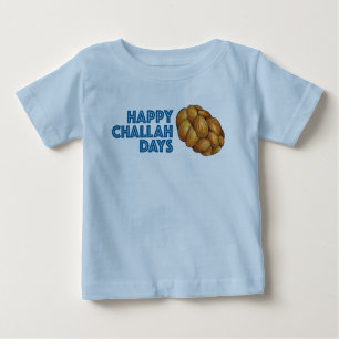 T-shirt Pour Bébé Joyeux Jours de Challah Pain de Fête Hanoukka Chan