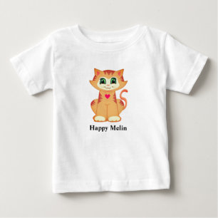 T-shirt Pour Bébé Joyeux Melin Ginger Kitty Cat