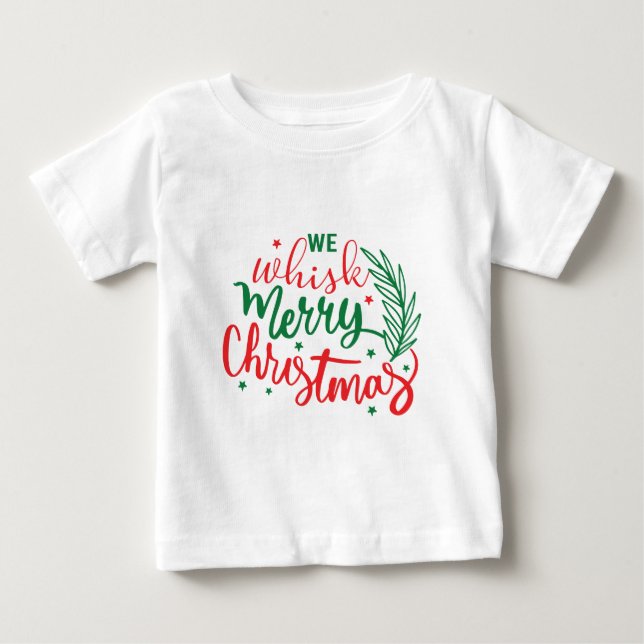 T-shirt Pour Bébé Joyeux Noël (Devant)