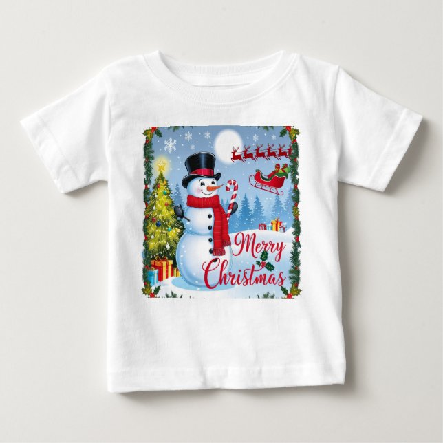 T-shirt Pour Bébé joyeux noël (Devant)