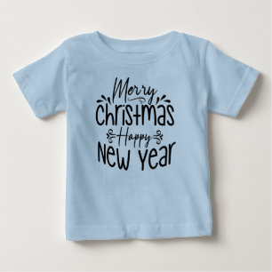 T-shirt Pour Bébé Joyeux Noël Bonne année