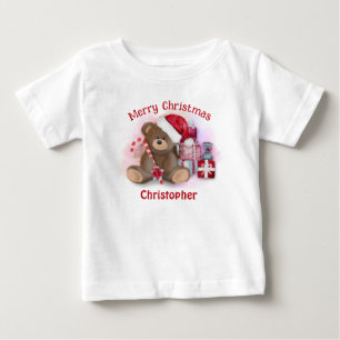 T-shirt Pour Bébé Joyeux Noël Ours bébé Enfants Noël