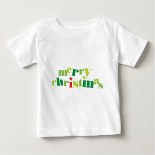 T-shirt Pour Bébé joyeux noël typographie moderne