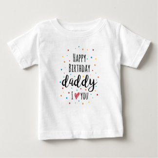 T-shirt Pour Bébé Joyeux papa d'anniversaire