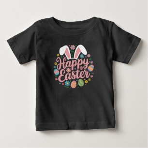 T-shirt Pour Bébé Joyeux Sayings de Pâques Oeuf Bunny