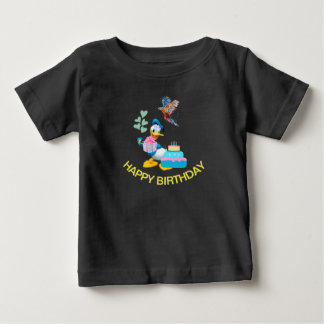 T-shirt Pour Bébé "Joyeux thé d'anniversaire pour bébés - Soft Fine 