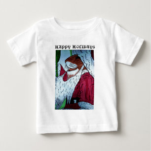 T-shirt Pour Bébé JOYEUX VACANCES Noël chemise enfant souris