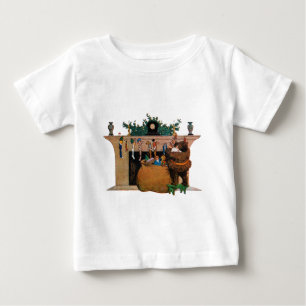 T-shirt Pour Bébé Joyeux Vieux Elfe de Noël, Jessie Willcox Smith