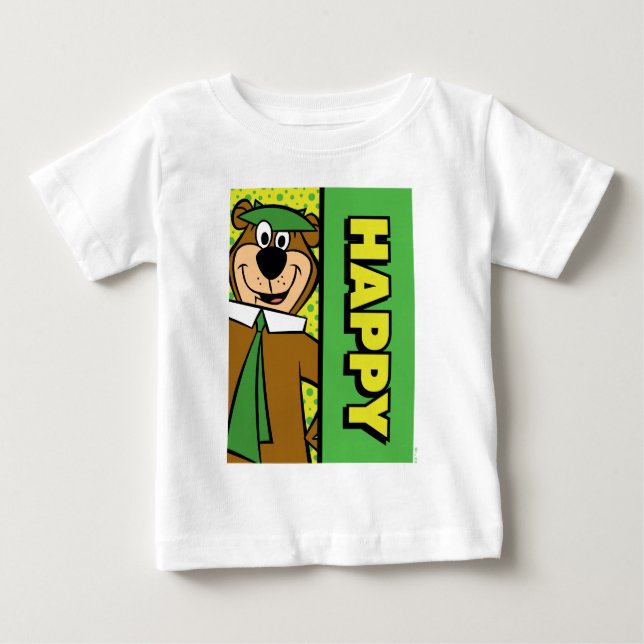 T-shirt Pour Bébé Joyeux Yogi Bear (Devant)