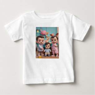 T-shirt Pour Bébé Joyful Crew : The Adorable Baby Gang