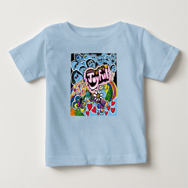 T-shirt Pour Bébé Joyful Vibes Celebrate Happiness & Togetherness (Devant)