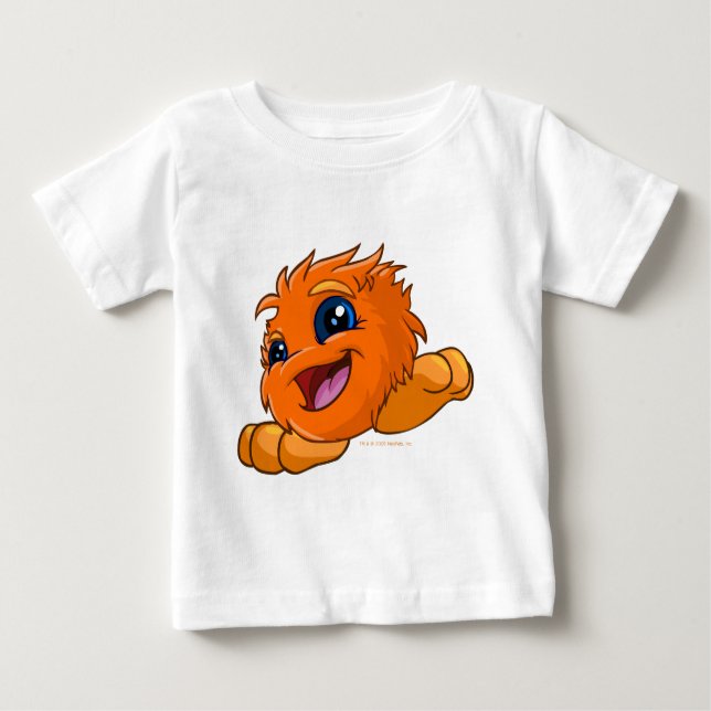 T-shirt Pour Bébé JubJub orange heureux (Devant)