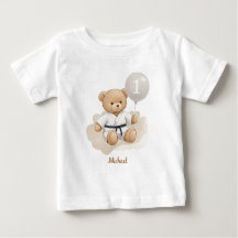Judo Bear Turns One" – 1st Birthday【Black-belt】