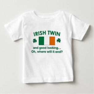 T-shirt Pour Bébé Jumeau irlandais beau