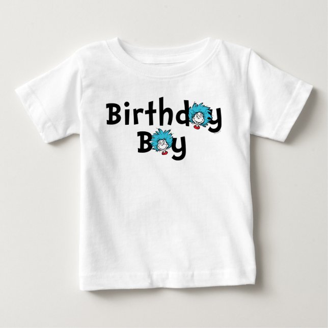 T-shirt Pour Bébé Jumeaux Thing One Thing Two Anniversaire | Anniver (Devant)