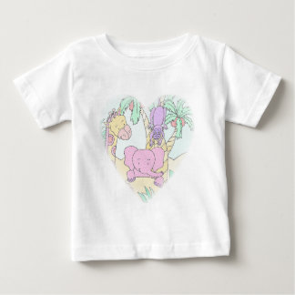 T-shirt Pour Bébé Jungle Baby Heart 2