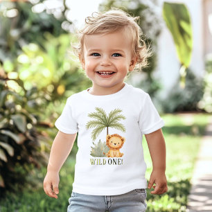 T-shirt Pour Bébé Jungle Safari "Wild One" 1er Anniversaire