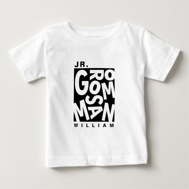 T-shirt Pour Bébé Junior Jr. Groomsman, mariage (Devant)
