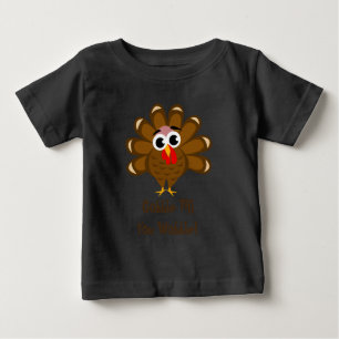 T-shirt Pour Bébé Jusqu'à ce que vous marchiez Thanksgiving drôle di