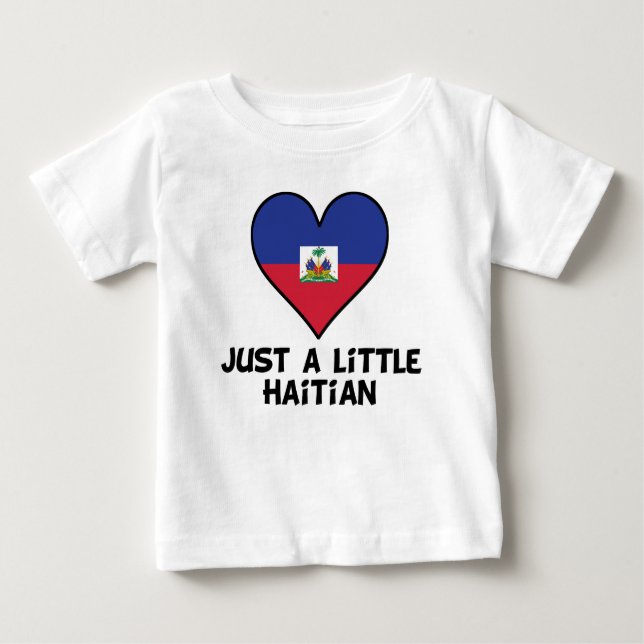 T-shirt Pour Bébé Juste haïtien (Devant)