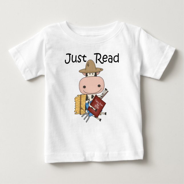 T-shirt Pour Bébé Juste lu (Devant)