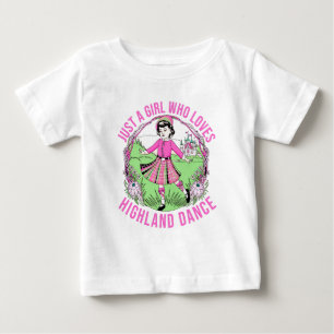 T-shirt Pour Bébé Juste une fille qui aime cadeau Highland Dance