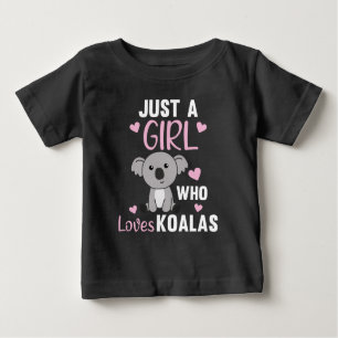 T-shirt Pour Bébé Juste Une Fille Qui Aime Koalas Cute Koala Ours T-
