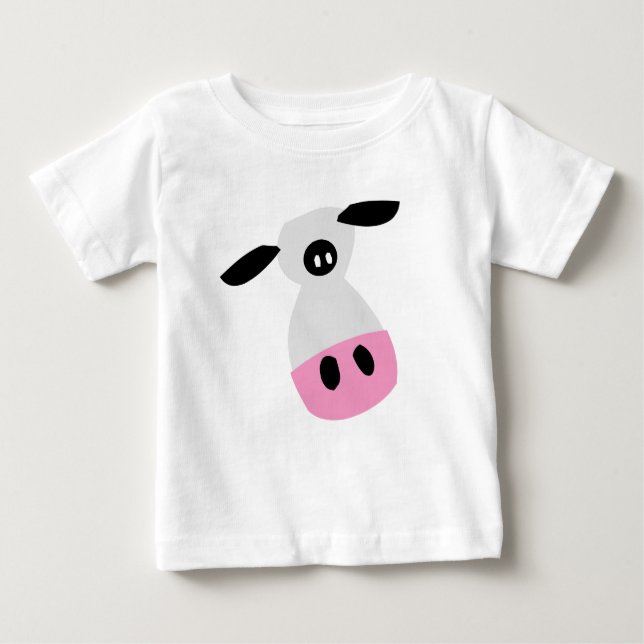 T-shirt Pour Bébé Juste une vache (Devant)