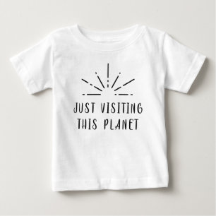 T-shirt Pour Bébé Juste Visiter Cette Planète Sun Star