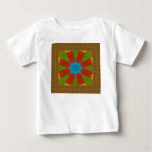 T-shirt Pour Bébé Kaleidoscope Bloom Une Vibrante couleur d'impressi