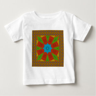 T-shirt Pour Bébé Kaleidoscope Bloom Une Vibrante couleur d'impressi